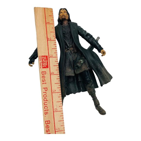 VTG Lord of the Rings Aragorn 6" Action Figure Marvel 2001 LOTR First Wave - Picture 8 of 8